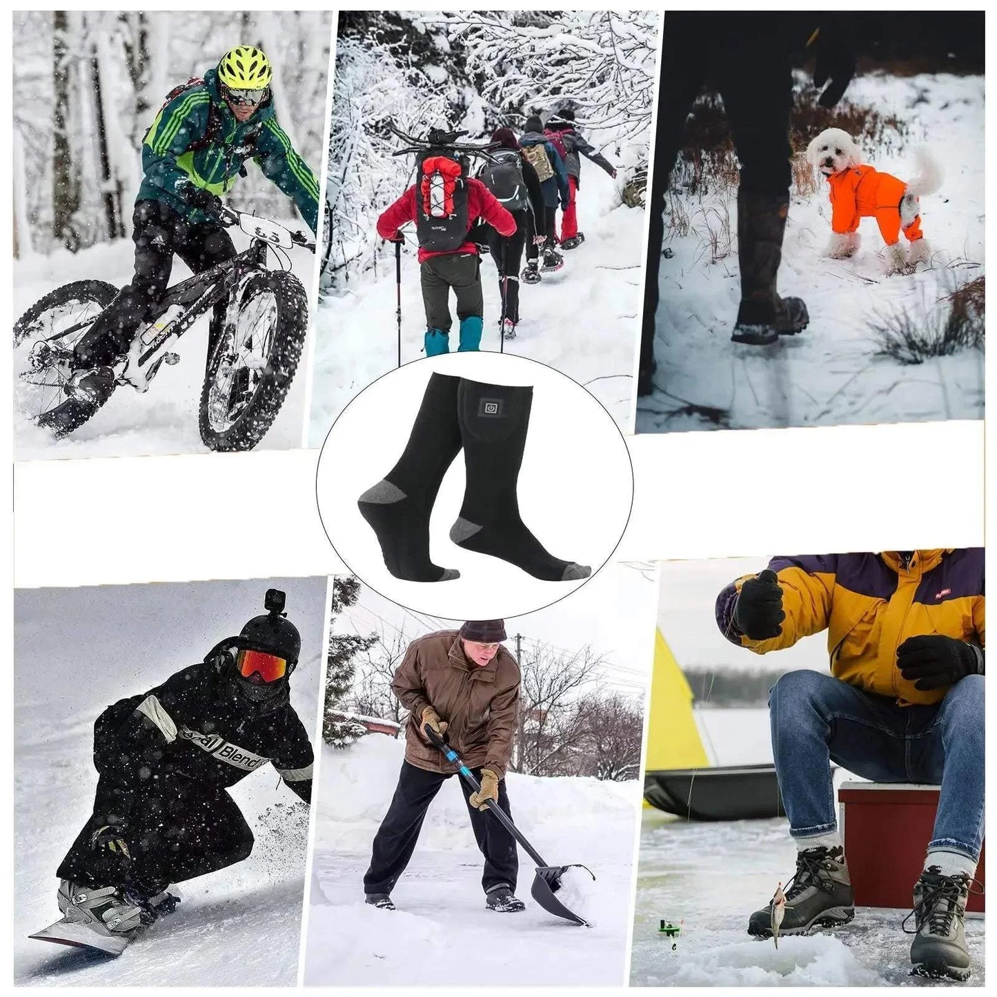 π₯ Heated Socks β 4000 mAh (5V) Battery Powered, Washable & Ultra Comfortable