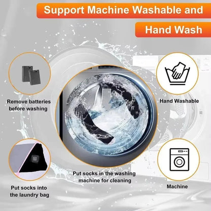 🔥 Heated Socks – 4000 mAh (5V) Battery Powered, Washable & Ultra Comfortable